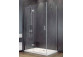 Shower cabin square Besco Viva 195, 80x80cm, right, glass transparent, profil chrome