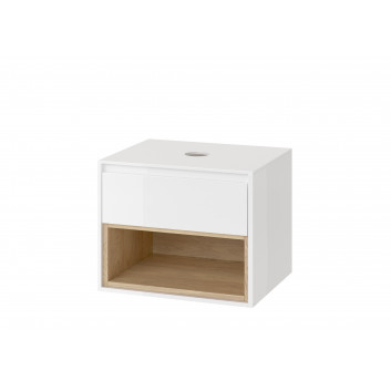 Wall-hung wc Excellent Ness, 50x34,5cm, bez kołnierza, with soft-close WC seat, white shine