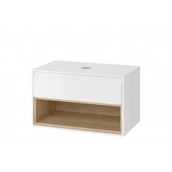 Wall-hung wc Excellent Ness, 50x34,5cm, bez kołnierza, with soft-close WC seat, white shine