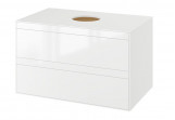 Cabinet pod umywalkę nablatową Excellent Finli, 80x50cm, hanging, white/white