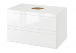 Cabinet pod umywalkę nablatową Excellent Tuto, 80x45,7cm, hanging, white/white