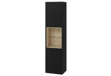 Column Excellent Tuto, height 160cm, wall hung, black mat/oak