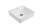 Countertop washbasin Excellent Rima 2.0, 40x40cm, square, without overflow, battery hole, white