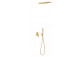 Shower set Tres Loft Colors, with concealed mixer, gold matt