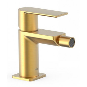 Bidet mixer Tres Loft Colors, standing, height 130mm, gold matt