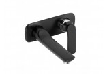 Washbasin faucet Kludi Balance, concealed, spout 185mm, component wall mounted, black mat