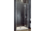 Door shower for recess installation Besco Viva, 100x195cm, right, swinging, glass transparent, profil chrome