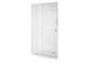 Door shower for recess installation Besco Actis, 120x195cm, sliding, glass transparent, profil chrome