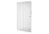 Door shower for recess installation Besco Duo Slide, 110x195cm, sliding, glass transparent, profil chrome