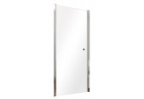 Door shower for recess installation Besco Sinco, 90x195cm, swinging, glass transparent, profil chrome