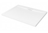 Shower tray rectangular Besco Axim Ultraslim, 100x80cm, acrylic, white