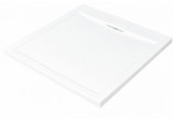 Square shower tray Besco Axim Ultraslim, 90x90cm, acrylic, white
