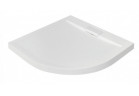 Angle shower tray Besco Axim Ultraslim, 80x80cm, acrylic, white