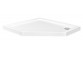 Angle shower tray Besco Aron Slimline, 90x90cm, acrylic, white