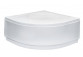 Square shower tray Besco Aquarius Slimline, 90x90cm, acrylic, white