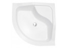 Angle shower tray Besco Oliver II, 90x90cm, z podwyższonym siedziskiem, acrylic, white