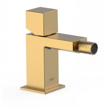 Washbasin faucet Tres Caudro Colors, standing, height 150mm, spout 34x10mm, gold matt