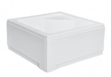 Cover for shower tray Besco Oliver II, 80x80cm, white