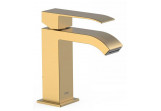 Washbasin faucet Tres Cuadro Colors, height 159mm, spout cascade, gold matt