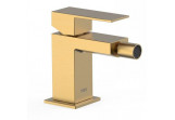 Bidet mixer Tres Caudro Colors, standing, height 115mm, gold matt