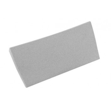 Bath bolster Besco Uni, 31,5x14,5cm, silver