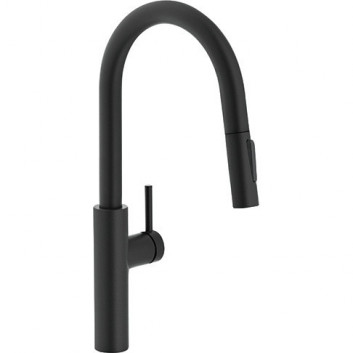 Kitchen faucet Franke KWC ERA Pull-Out, wyciągana i obracana spout, height 402mm, 2-hole, stainless steel,