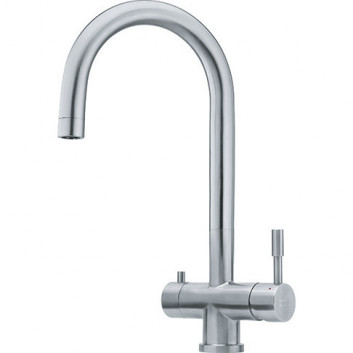 Kitchen faucet Franke Atlas Clear Water, obracana spout, height 290mm, filtrowanie wody, steel szzlachetna
