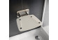 Seat shower Ravak OVO-P II Clear, 41x35cm, folding, nierdzewny