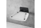 Seat shower Ravak OVO-P II Clear, 41x35cm, folding, nierdzewny