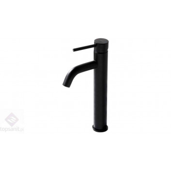 Washbasin faucet Rea Lungo Black standing mixer, tall black color-mat 