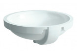 Under-countertop washbasin Laufen Pro, 42cm, round, z overflow, nieszlifowana, white