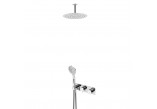 Shower set Bruma Lusa, concealed, round overhead shower 250mm, ceiling mount, handshower 3-functional, sunset