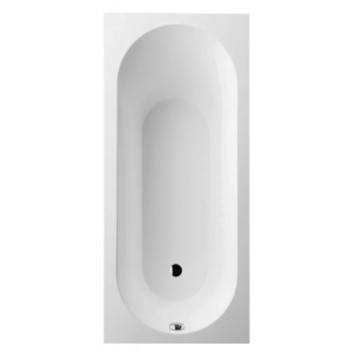 Bathtub rectangular Villeroy&Boch Oberon, 160x75 cm with legs, white Alpin