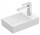 Vanity washbasin small Villeroy&Boch, 36x22cm, left, CeramicPlus, Weiss Alpin