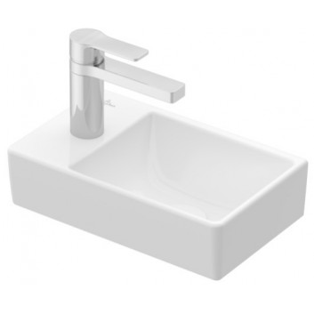 Vanity washbasin small Villeroy&Boch, 36x22cm, left, Weiss Alpin