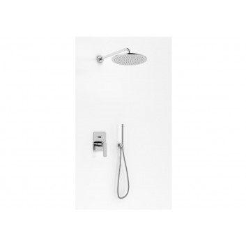 Concealed shower set Kohlman Experience, with head shower okrągłą 25cm, chrome