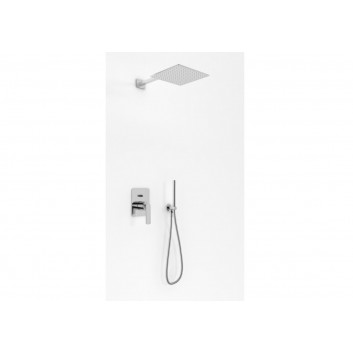 Concealed shower set Kohlman Experience, with head shower okrągłą 20cm, chrome