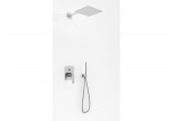 Concealed shower set Kohlman Experience, with head shower okrągłą 20cm, chrome