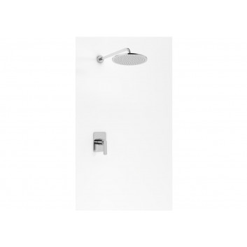 Concealed shower set Kohlman Experience, with head shower okrągłą 20cm, chrome