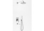 Concealed shower set Kohlman Experience, with head shower okrągłą 20cm, 1 wyjście wody, chrome