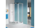 Corner shower cabin asymmetric Sanplast kpl-L-KP4/TX5b-80x100-S sbW0, left, glass transparent, 100x80cm, silver profile shiny