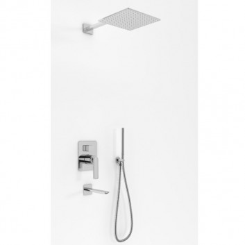 Concealed shower set Kohlman Experience, with head shower okrągłą 20cm, 3 wyjścia wody, chrome