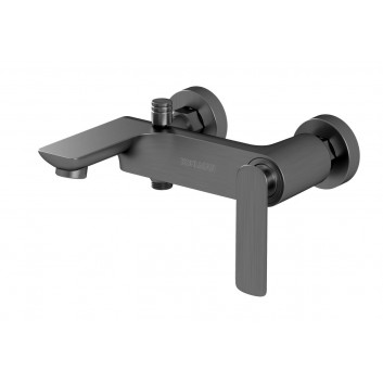 Bath tap Kohlman Experience, wall mounted, black mat