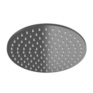 Overhead shower Kohlman, round, 25x25cm, black mat