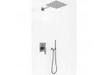 Concealed shower set Kohlman Experience Gray, with head shower okrągłą 25cm, szczotkowany grafit