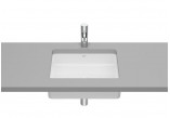 Under-countertop washbasin Roca Inspira Square, 49,5x39cm, Fineceramic, without overflow, white