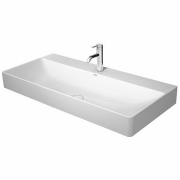 Countertop washbasin Duravit DuraSquare 60x47 cm without tap hole, without overflow white- sanitbuy.pl