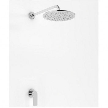 Shower set Kohlman Proxima, concealed, round overhead shower 20cm, chrome