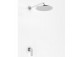 Shower set Kohlman Proxima, concealed, round overhead shower 20cm, chrome