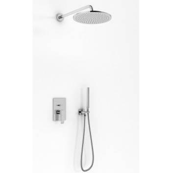 Shower set Kohlman Gixs, concealed, round overhead shower 20cm, chrome